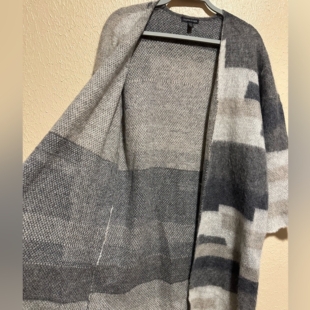 Eileen Fisher Mohair Alpaca Duster Cardigan Size Small‎ - Picture 5 of 8